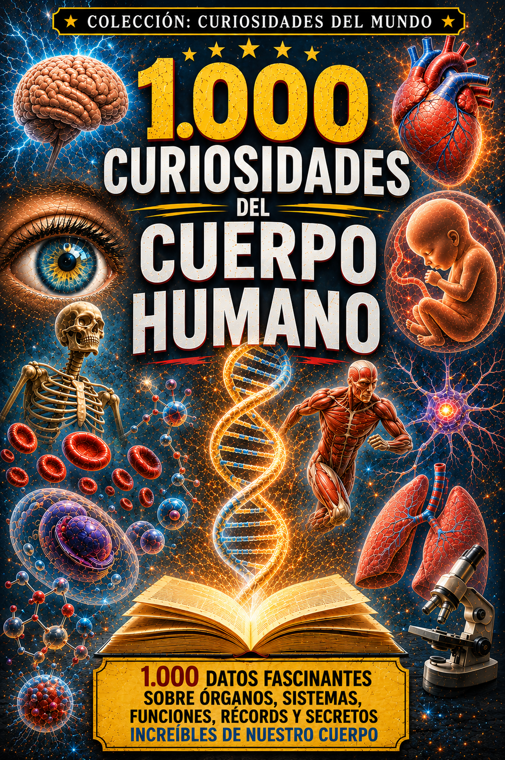 1.000 curiosidades del cuerpo humano, libro de curiosidades sobre el cuerpo humano